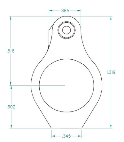 Wojtek Weaponry .625 Adjustable Low-Profile Set Screw Gas Block - Image 2