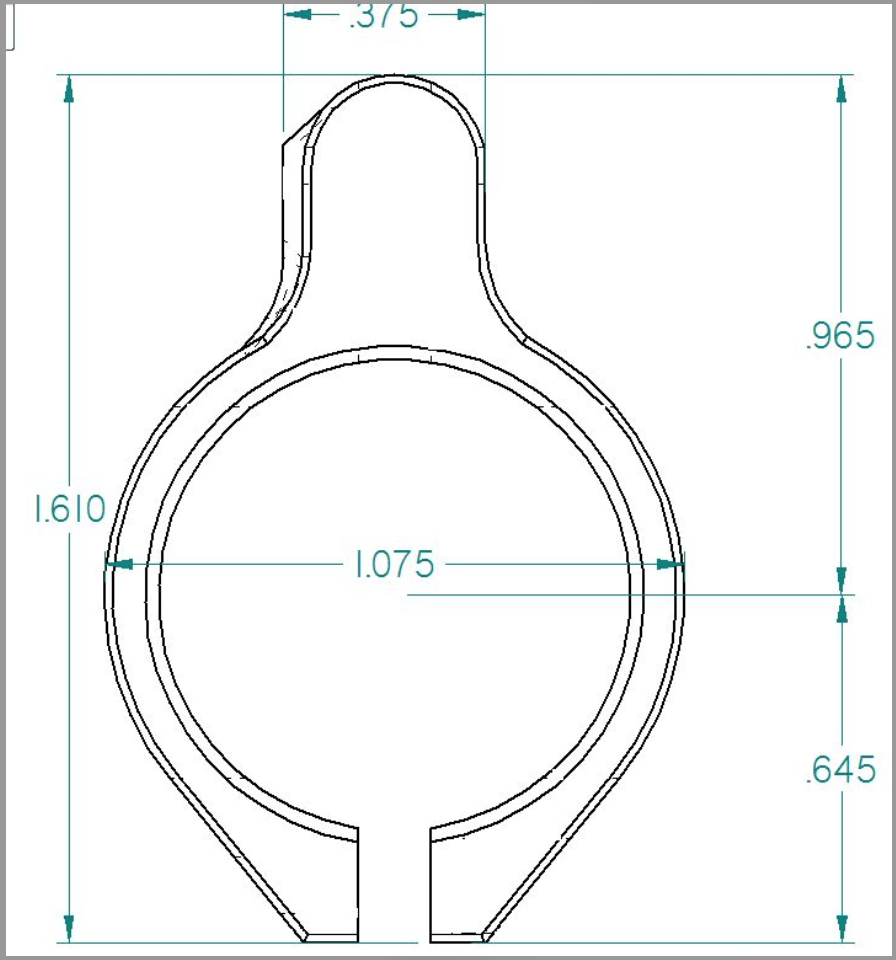 Wojtek Weaponry .875 Adjustable Low-Profile Clamp Gas Block - Image 2