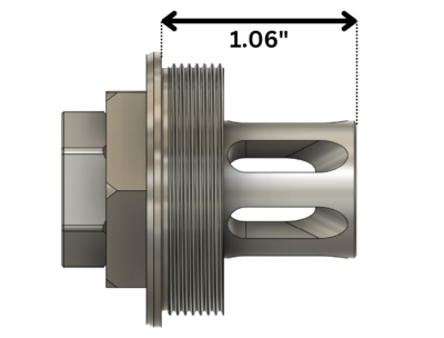 Comstock Compact Flash Hider, 1/2-28 - Image 3