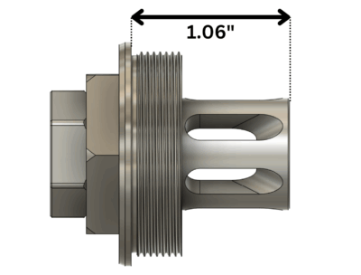 Comstock Compact Flash Hider, 5/8-24 - Image 4