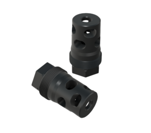 Compact Muzzle Brake (1/2-28, 5.56 bore) Plan-B Compatible Suppressor Mount