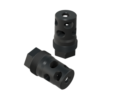 Compact Muzzle Brake (1/2-28, 5.56 bore) Plan-B Compatible Suppressor Mount