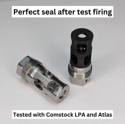 Compact Muzzle Brake (5/8-24) Plan-B Compatible Suppressor Mount - Image 3