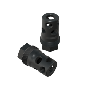 Compact Muzzle Brake (1/2-28, 9mm bore) Plan-B Compatible Suppressor Mount