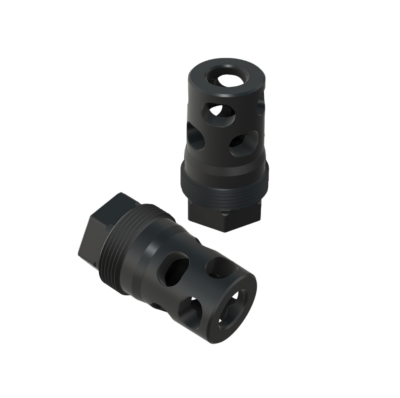 Compact Muzzle Brake (1/2-28, 9mm bore) Plan-B Compatible Suppressor Mount