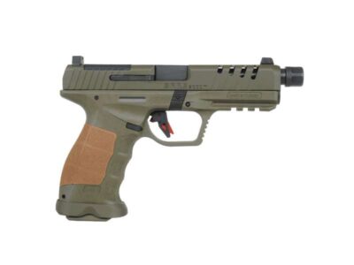 SAR SAR9 SOCOM HGA 9MM 5.2 IN THREADED BBL OPTIC READY 3 DOT NIGHT SIGHTS OD GREEN 2/10RD MAG
