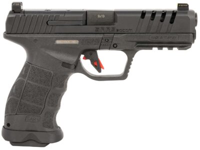 SAR SAR9 SOCOM HGA 9MM 5.2 IN THREADED BBL OPTIC READY 3 DOT NIGHT SIGHTS BLACK  1/17 1/21RD MAG