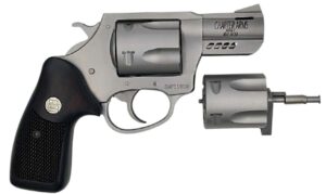 CHARTER ARMS DOUBLE DOG  COMBO HGR 38/357/9MM 2.2IN PORTED BBL FS BLK 5RD 2 CYLINDERS WD GRIP