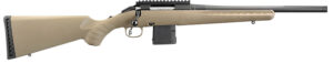 Ruger 26985 American Ranch  Compact 350 Legend 5+1 16.38" Matte Black Threaded Barrel, Matte Black Picatinny Rail Steel Receiver, Flat Dark Earth Fixed Synthetic Stock, Right Hand