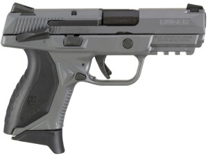 Ruger 8650 American Pistol Compact 45 ACP 3.75" 7+1 Gray Cerakote Gray Cerakote Stainless Steel Slide Black Wraparound Ergonomic Grip Manual Safety
