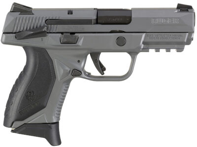 Ruger 8650 American Pistol Compact 45 ACP 3.75" 7+1 Gray Cerakote Gray Cerakote Stainless Steel Slide Black Wraparound Ergonomic Grip Manual Safety