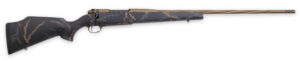 Weatherby MWL05N65RWR6B Mark V Weathermark LTD 6.5 Wthby RPM 4+1 24" Burnt Bronze Cerakote Spiral, Fluted Steel Barrel, Black w/Grey & Brown Accents Monte Carlo Stock