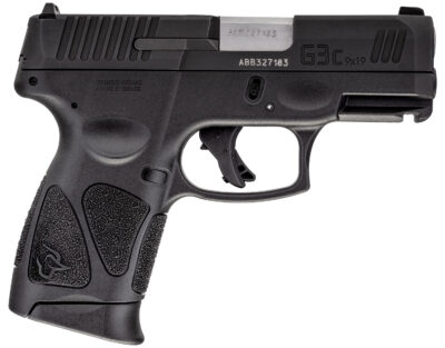 Taurus 1G3C931MA G3C *MA Compliant 9mm Luger Caliber with 3.26" Barrel, 10+1 Capacity, Black Finish Picatinny Rail Frame, Serrated Matte Black Tenifer Steel Slide & Polymer Grip Includes 3 Mags