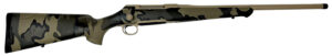 Sauer S1KVIAST65CT 100  6.5 Creedmoor 5+1 22" Threaded Barrel & Steel Receiver, Tan Metal Finish, KUIU Verde Camo Ergo MAX Synthetic Stock, Adjustable Single-Stage Trigger, Three-Position Safety