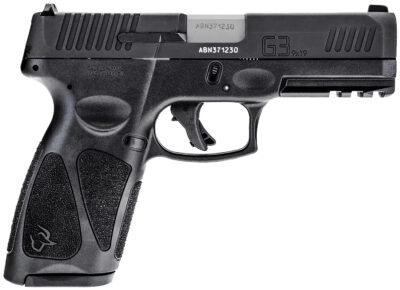 Taurus 1G3B941 G3  Full Size Frame 9mm Luger 15+1/17+1 4" Matte Stainless Steel Barrel, Matte Black Tenifer Serrated Steel Slide, Black Polymer Frame w/Picatinny Rail, Black Polymer Grip, Right Hand