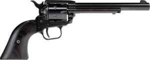 Heritage Mfg RR22B6BBK Rough Rider  22 LR 6 Shot, 6.50" Black Oxide Steel Barrel, Black Steel Frame, Black Oxide Cylinder, Black Laminate Wood Grip, Hammer/Thumb Safety, Exposed Hammer