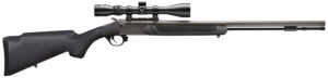 Traditions CR584110440 NitroFire w/Scope 50 Cal 209 Primer 26" Gray Cerakote Fluted & Tapered Barrel, Drilled & Tapped Receiver, Black Fixed Synthetic Stock, 3-9x40mm Duplex