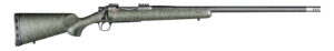 Christensen Arms 8010800203 Summit TI  Full Size 300 PRC 3+1, 26" Natural Titanium Steel Threaded Barrel, Natural Titanium Aluminum Receiver, Green w/Black/Tan Webbing Fixed Sporter Stock