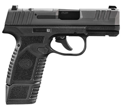 FN 66101410 Reflex MRD Micro-Compact Frame 9mm Luger 15+1/11+1, 3.30" Black Target Crown Steel Barrel, Black PVD Optic Ready/Serrated Steel Slide & Polymer Frame w/Picatinny Rail, Ambidextrous
