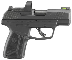 Ruger 3515 Max-9 w/ReadyDot Sight Compact 9mm Luger 10+1/ 12+1 3.20" Black Oxide Steel Barrel & Serrated Slide, Black Polymer Frame, Black Nylon Grips Features ReadyDot Micro Reflex Sight