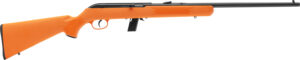 Savage Arms 40220 64 F Full Size 22 LR 10+1 21" Matte Black Carbon Steel Barrel, Matte Black Grooved Carbon Steel Receiver, Orange Fixed Synthetic Stock, Right Hand