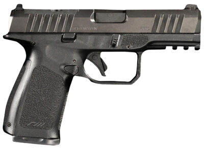 Rost Martin RM1CBLKOSP RM1C  9mm Luger 17+1 4" Black Match Grade Barrel, Black Tenifer Optic Ready/Serrated Steel Slide, Black Polymer Frame w/Picatinny Rail, Textured Grip, Ambidextrous