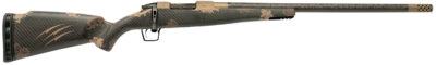 Fierce Firearms ROG65PRC20BRS Carbon Rogue  Full Size 6.5 PRC 3+1 20" Hand Lapped/Match Grade Threaded Barrel, Smoked Bronze Cerakote Steel Receiver, Sonora Ambush Camo Fierce Rogue Carbon Fiber Stock