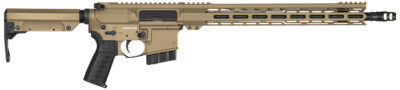 CMMG 28A670CCT Resolute MK4 22 ARC Black Nitride Threaded Barrel, Coyote Tan Cerakote Picatinny Rail Aluminum Receiver, M-LOK Handguard, Black Synthetic CMMG 6 Position RipStock, Black Polymer Grip