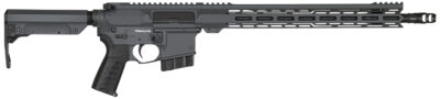 CMMG 28A670CSG Resolute MK4 22 ARC Black Nitride Threaded Barrel, Sniper Gray Cerakote Picatinny Rail Aluminum Receiver, M-LOK Handguard, Black Synthetic CMMG 6 Position RipStock, Black Polymer Grip