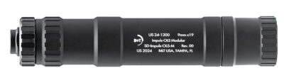 B&T Firearms SDIMPULSOLSM IMPULS-OLS-M Suppressor 9mm Modular 1.40" Black 1/2"x28