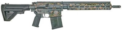 HK 81001001 MR556 A1 75th Anniversary 5.56x45mm 30+1 16.50" Black Steel Barrel, Flecktarn Camo Picatinny Rail Aluminum Receiver, M-LOK Handguard, Black Synthetic Adjustable Stock, 4 Magazines