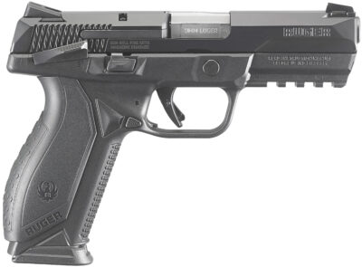 Ruger 8638 American  Duty Frame 9mm Luger 10+1 4.20" Stainless Steel Barrel, Black Nitride Serrated Stainless Steel Slide, Black Polymer Frame w/Picatinny Rail, Textured Wraparound Grip, Right Hand