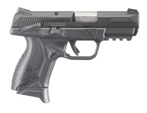 Ruger 8648 American Pistol  Compact Frame 45 ACP 10+1 3.75" Black Nitride Stainless Steel Barrel & Serrated Slide, Black Polymer Frame w/Picatinny Rail, Textured Wraparound Grip, Right Hand