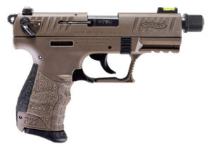 Walther 5120753 P22Q Tactical .22LR 3.42" Threaded Barrel 10+1 Flat Dark Earth
