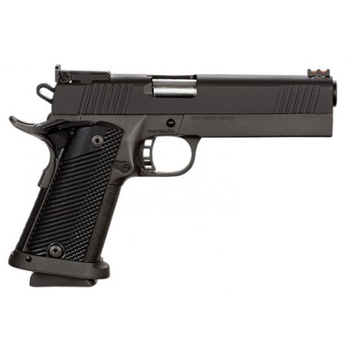 Rock Island Armory 51738 Pro Ultra Match 1911 HC .40S&W 16+1 Black/Black G10 Grips