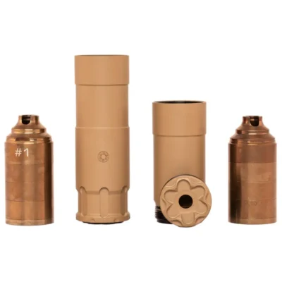 RUGGED SUPPRESSORS OCULUS22 FDE 22LR/5.7X28MM BELT FED RATED 3.25IN TO 5.25IN LENGTH - Image 3