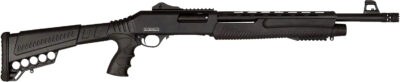 Dickinson LLC XX3D XX3D Commando 12 Gauge Pump 3" 5+1 18.50" Black Vent Rib Barrel, Picatinny Rail Receiver, Black Fixed w/Pistol Grip & Shell Carrier Synthetic Stock, Polymer Grip