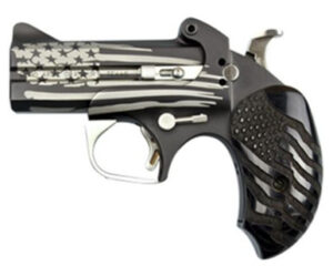 Bond Arms BAOG-BLK Old Glory 3.5" .45 Long Colt/.410 Bore 2 Rounds Black/Wood/American Flag Finish