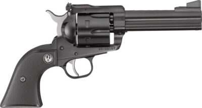 RUGER BLACKHAWK 357MAG 4-5/8" - AS BLUED BLACK CHECKERED SYN - Image 2