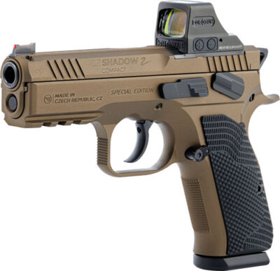 CZ SHADOW 2 COMPACT OR 9MM - BURNT BRONZE W/HOLOSUN 508T-RD - Image 2