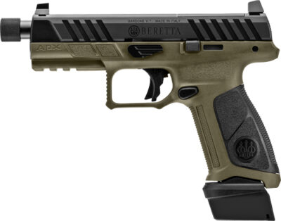 BERETTA APX A1 FS 9MM 4.8" OR - 21-SHOT OD GRN/BLK POLY THRD - Image 2