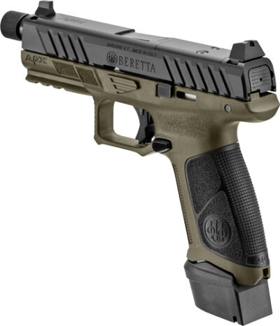 BERETTA APX A1 FS 9MM 4.8" OR - 21-SHOT OD GRN/BLK POLY THRD - Image 3