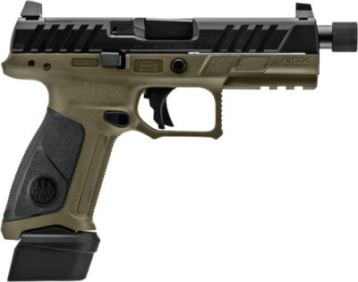 BERETTA APX A1 FS 9MM 4.8" OR - 21-SHOT OD GRN/BLK POLY THRD - Image 4