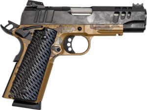 GLFA 1911 PISTOL 9MM 4.25" FS - BLACK SLIDE SAHARA FRAME