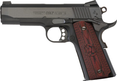 COLT LW COMMANDER 45ACP - 8-SHOT BLUED G10 GRIPS
