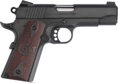 COLT COMBAT COMMANDER 38 SUPER - 4.25" BLUED/G10 BLACK CHERRY