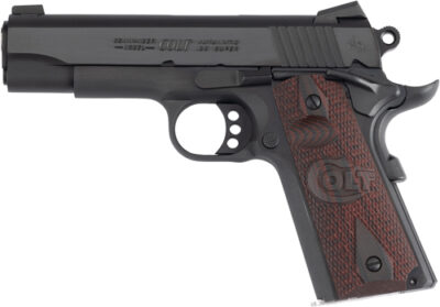 COLT COMBAT COMMANDER 38 SUPER - 4.25" BLUED/G10 BLACK CHERRY - Image 2
