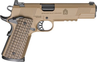 SPRINGFIELD 1911 TRP 45ACP 5" - 8RD COYOTE W/RAIL VZ GRIPS - Image 2