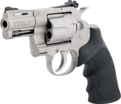 COLT PYTHON 357MAG 3" SS BEAD - BLASTED ADJ SIGHT HOGUE GRIPS