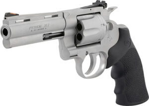 COLT PYTHON 357MAG 4.25" SS - BEAD BLASTED ADJ SIGHT HOGUE
